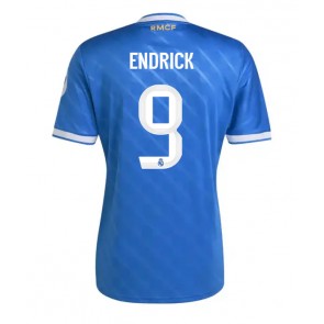 Lacne Muži Futbalové dres Real Madrid Endrick #9 2025-26 Krátky Rukáv - Tretina